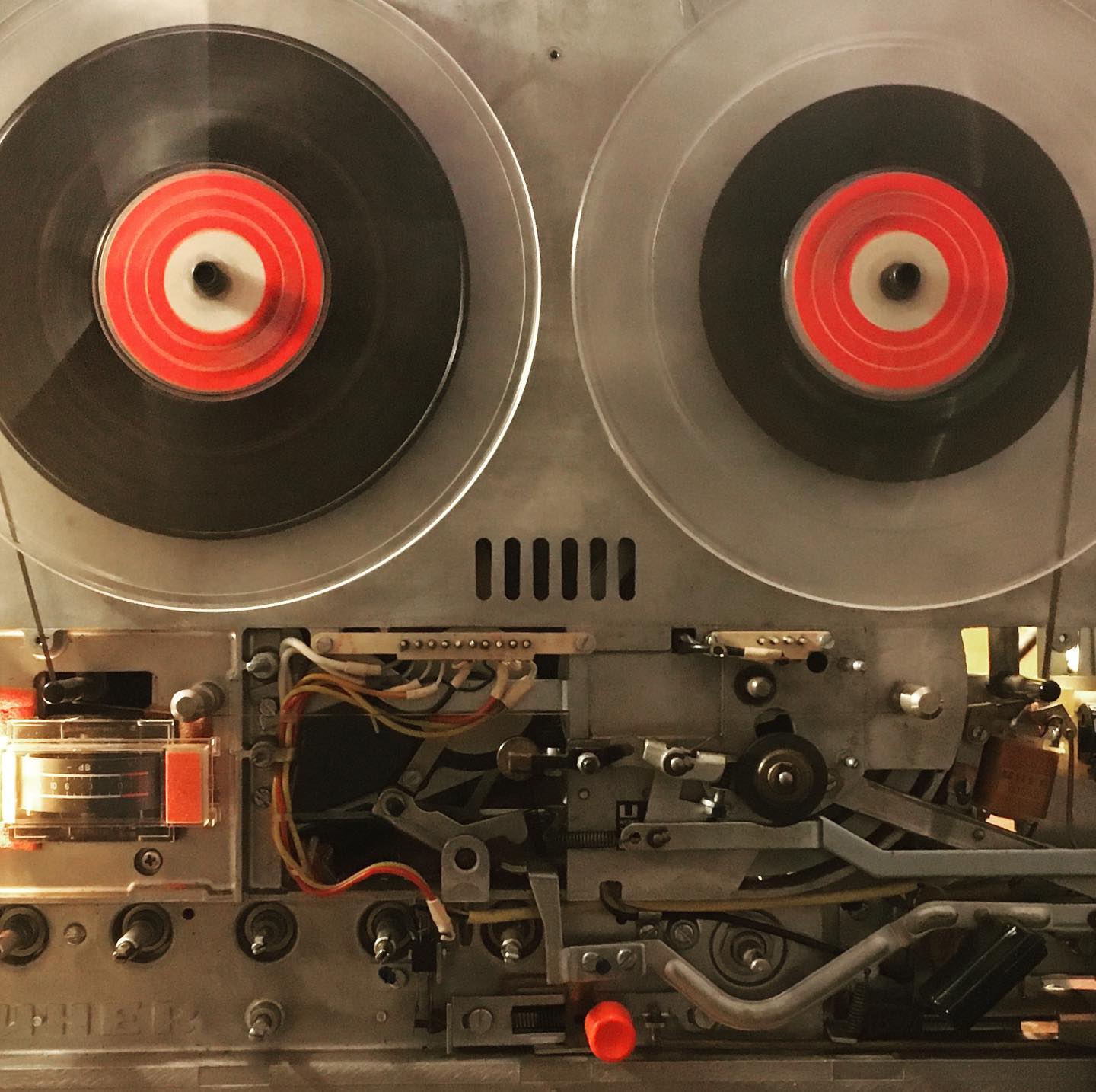Tape machine is naked and NOT happy about it.
