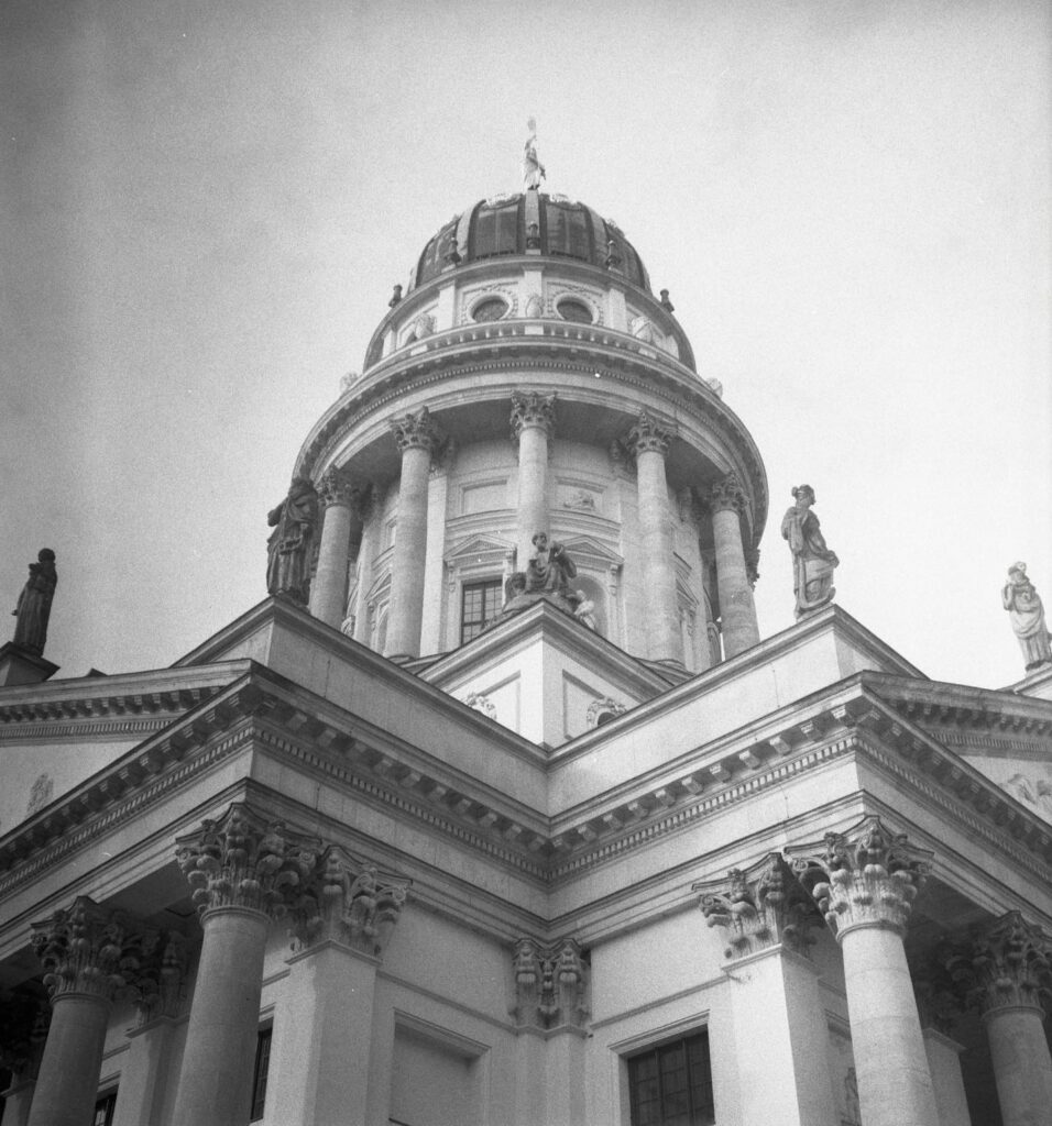 old buildings through old cameras